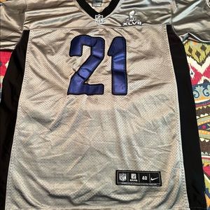 NFL official on field Baltimore Ravens Super bowl XVLII Nike jersey #21 Webb